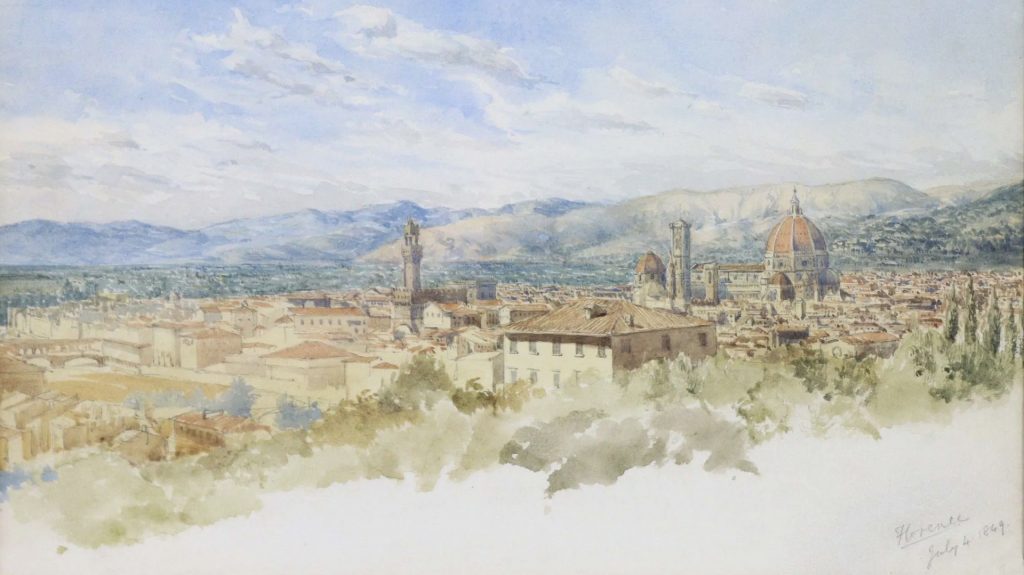 Anonimo_Panorama of Florence from San Miniato_Clive Crowley Collection