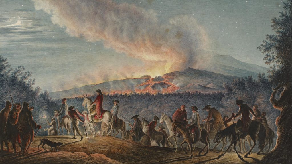 The Watercolor World - Luigi Mayer_Veduta dell'Etna da Belpasso_British Museum