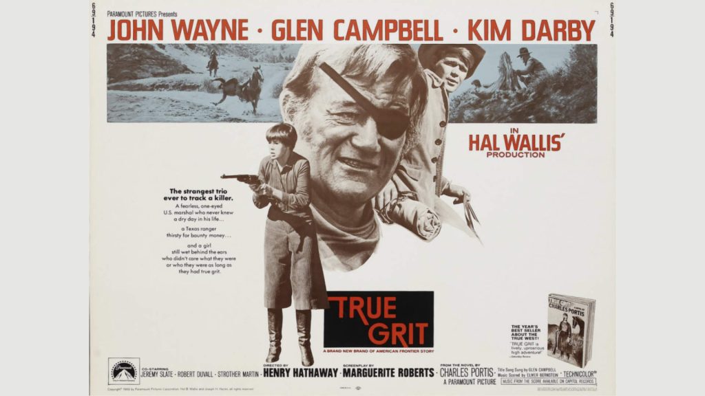 Locandina del film Il Grinta di Henry Hathaway (1969)