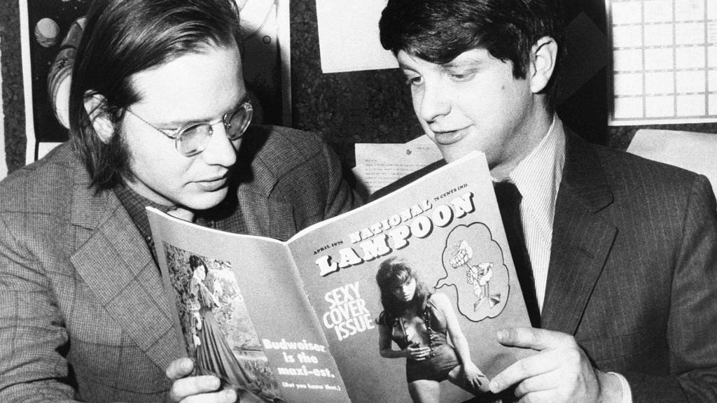 Kenney e Beard con una copia del Lampoon
