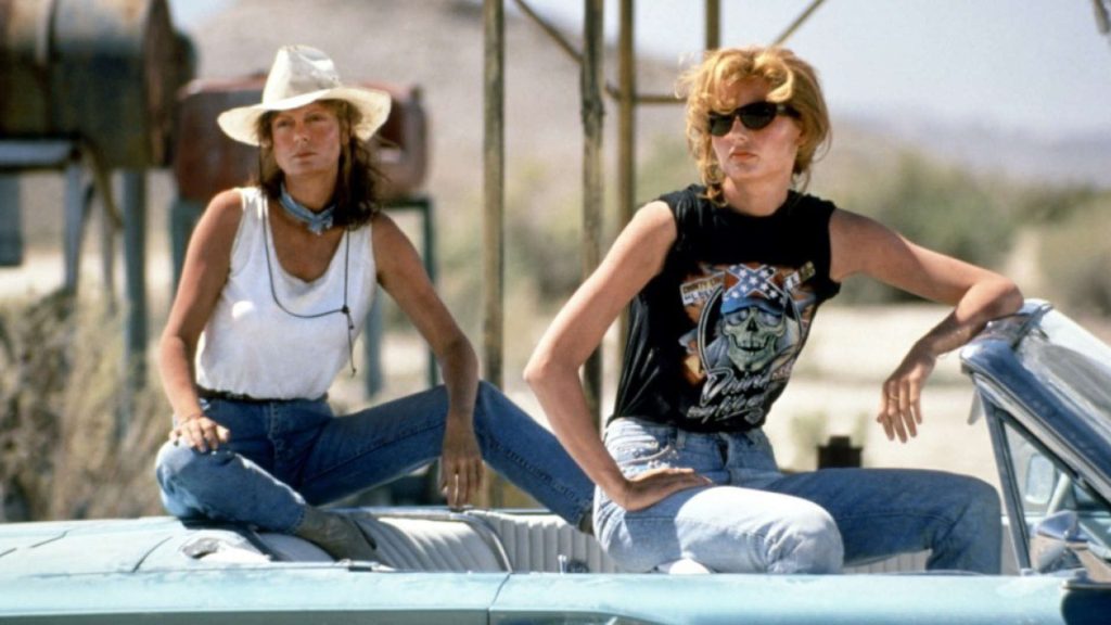 Thelma e Louise - Susan Sarandon e Geena Davis in una scena del film