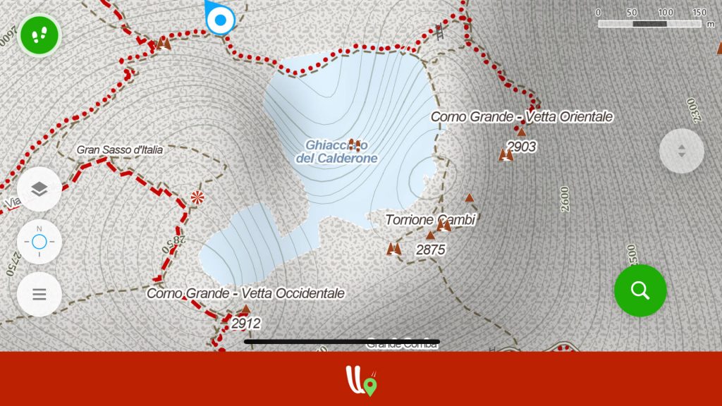 Il Corno Grande (Gran Sasso) su Windy Maps